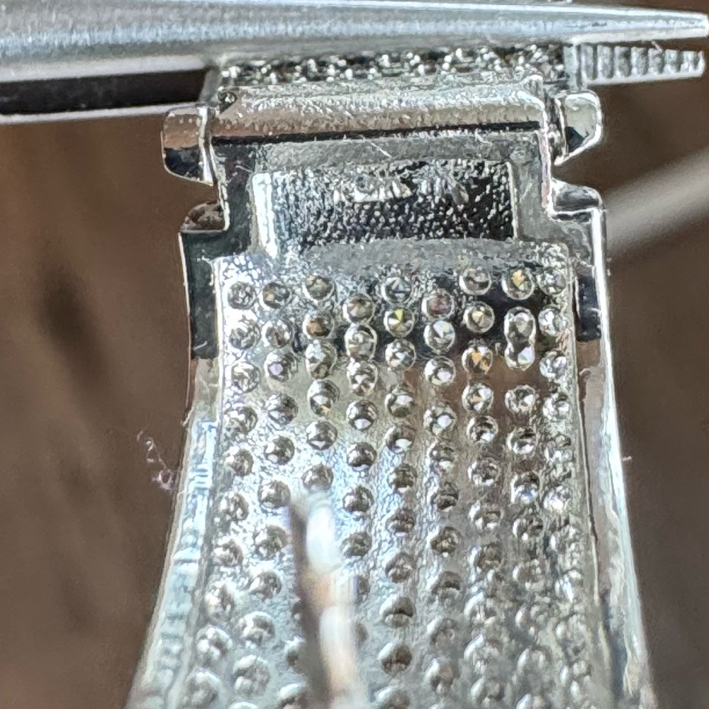 14k 2.5ct Pave Hoops - Picture 14 of 14